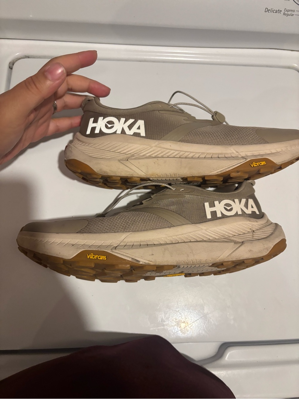 HOKA Transport sneakers in the Dune/Eggnog
